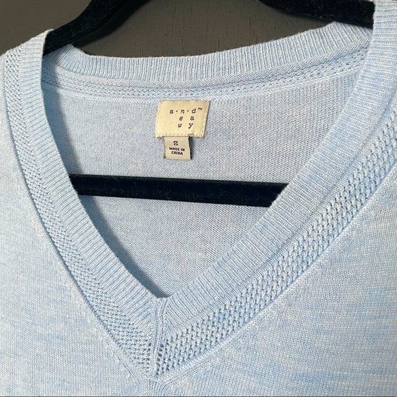 2/$30 - A New Day Blue Knit V-Neck Sweater - Size Small - Picture 4 of 4